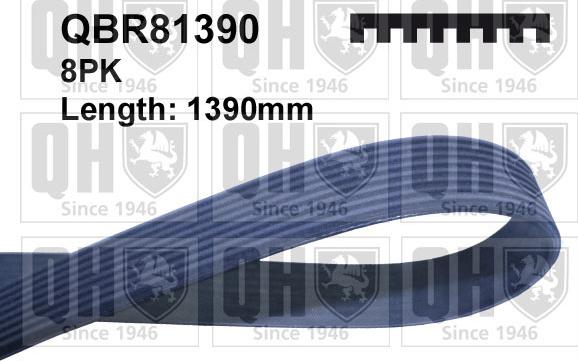 Quinton Hazell QBR81390 - Curea transmisie cu caneluri aaoparts.ro