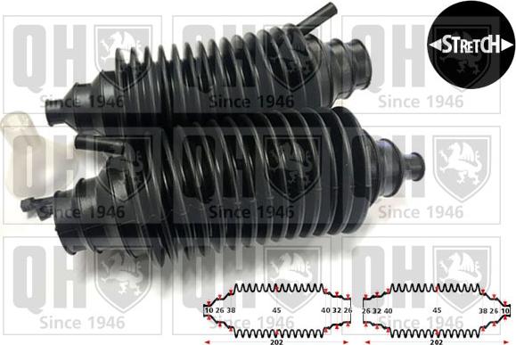 Quinton Hazell QG2200P - Burduf cauciuc, directie aaoparts.ro