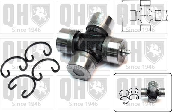 Quinton Hazell QL529 - Cruce ax, Roata dintata conica de echilibrare-Diferential aaoparts.ro