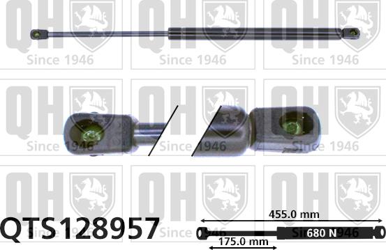 Quinton Hazell QTS128957 - Amortizor portbagaj aaoparts.ro