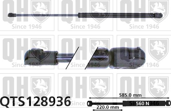 Quinton Hazell QTS128936 - Amortizor capota aaoparts.ro