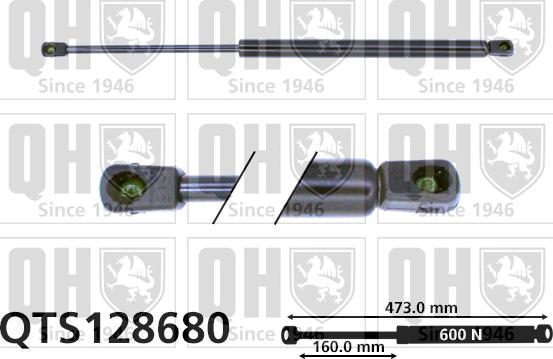 Quinton Hazell QTS128680 - Amortizor portbagaj aaoparts.ro