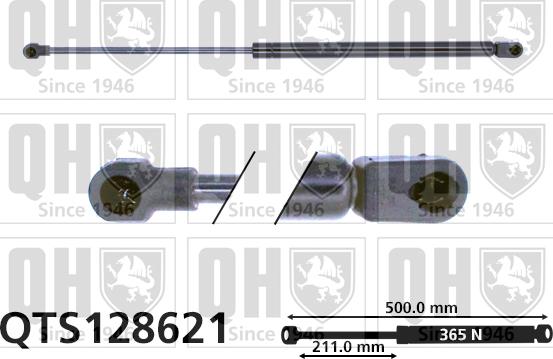 Quinton Hazell QTS128621 - Amortizor capota aaoparts.ro
