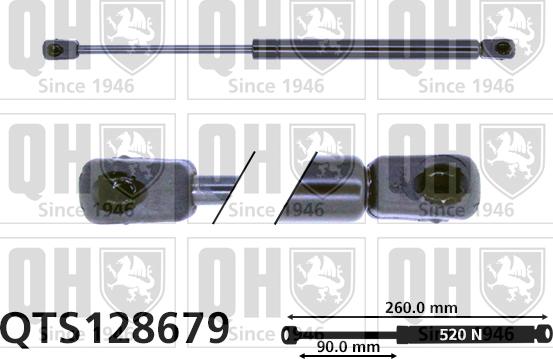 Quinton Hazell QTS128679 - Amortizor portbagaj aaoparts.ro