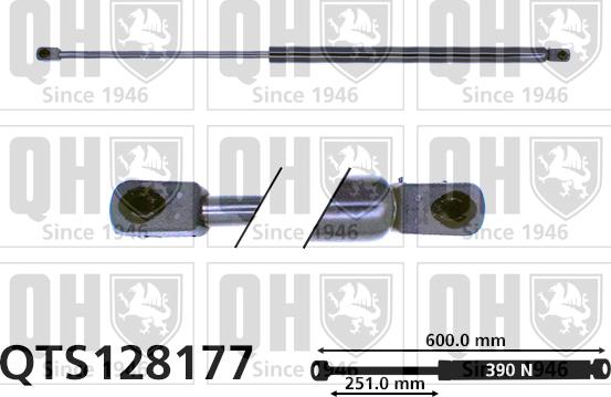Quinton Hazell QTS128177 - Amortizor portbagaj aaoparts.ro