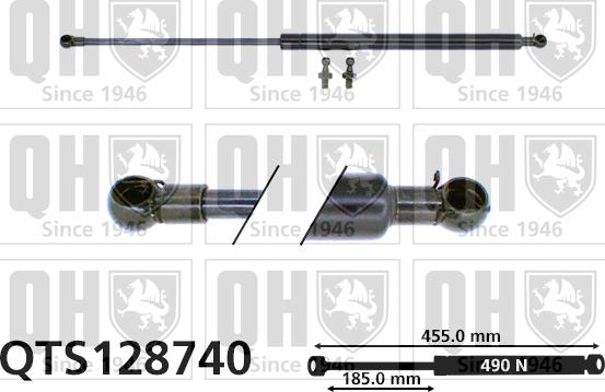 Quinton Hazell QTS128740 - Amortizor portbagaj aaoparts.ro