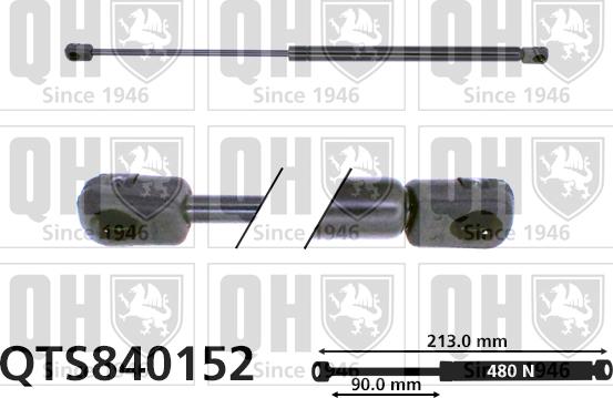 Quinton Hazell QTS840152 - Amortizor portbagaj aaoparts.ro