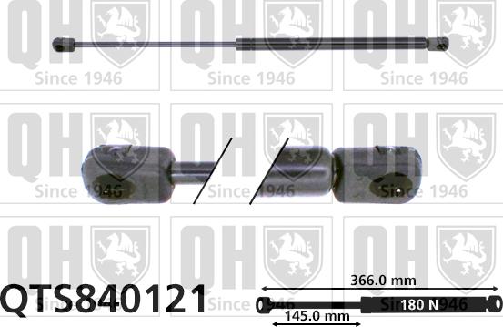 Quinton Hazell QTS840121 - Amortizor portbagaj aaoparts.ro