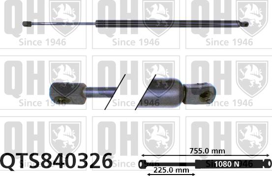 Quinton Hazell QTS840326 - Amortizor portbagaj aaoparts.ro