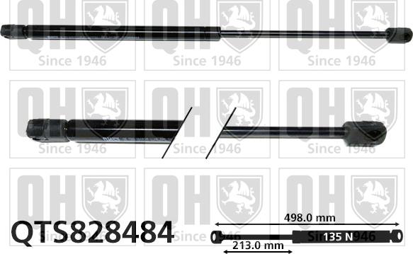 Quinton Hazell QTS828484 - Amortizor, luneta aaoparts.ro