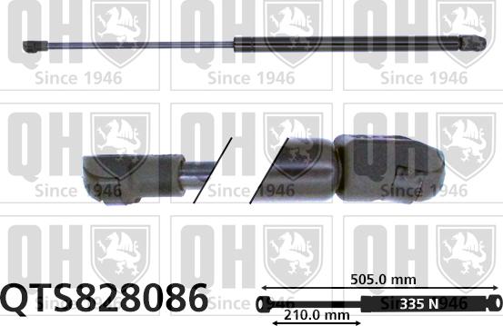 Quinton Hazell QTS828086 - Amortizor portbagaj aaoparts.ro
