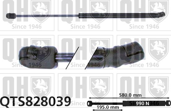 Quinton Hazell QTS828039 - Amortizor portbagaj aaoparts.ro