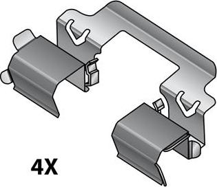 Raicam 12079656 - Set accesorii, placute frana aaoparts.ro