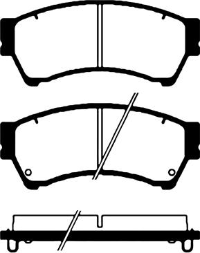 Honda GSYD3328ZB - Set placute frana,frana disc aaoparts.ro