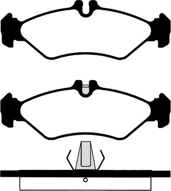 Mercedes-Benz 0004212410 - Set placute frana,frana disc aaoparts.ro