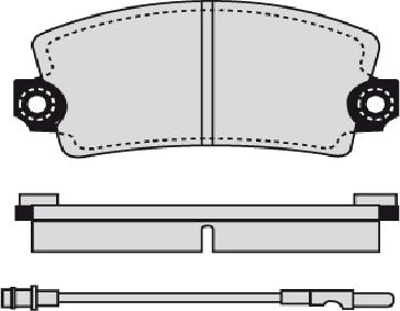 Akebono AN-4134WKE - Set placute frana,frana disc aaoparts.ro