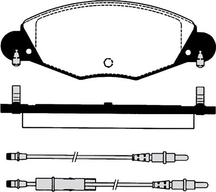 GMC 2327301 - Set placute frana,frana disc aaoparts.ro