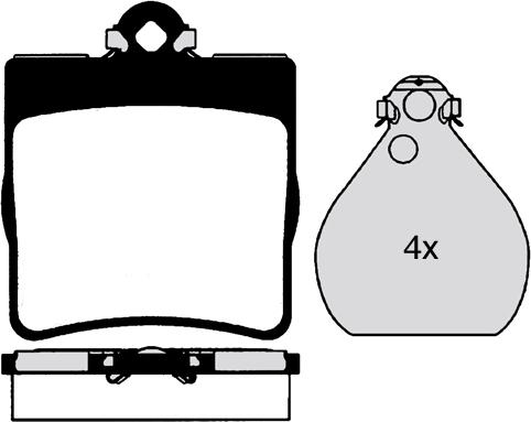 GMC 2191901 - Set placute frana,frana disc aaoparts.ro