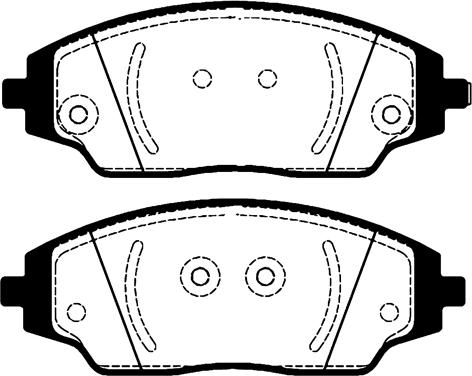 Chevrolet 19335983 - Set placute frana,frana disc aaoparts.ro