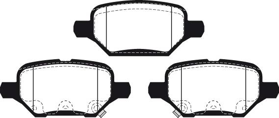 FMSI-VERBAND 9412D2168 - Set placute frana,frana disc aaoparts.ro