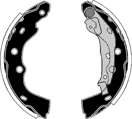 Raicam RA29330 - Set saboti frana aaoparts.ro