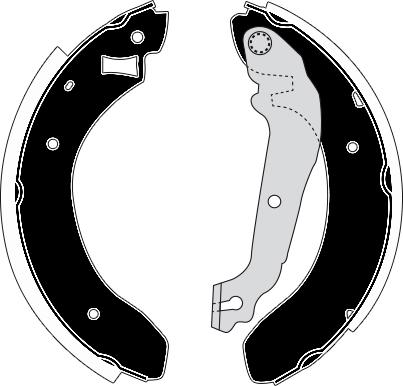 Raicam RA21381 - Set saboti frana aaoparts.ro