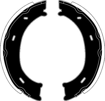 Raicam RA28430 - Set saboti frana, frana de mana aaoparts.ro