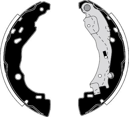 Raicam RA28520 - Set saboti frana aaoparts.ro