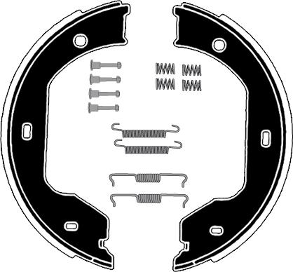 Raicam RA28621 - Set saboti frana, frana de mana aaoparts.ro