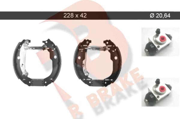 R Brake 79RBKT0069 - Set saboti frana aaoparts.ro