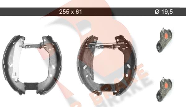 R Brake 79RBKT0018 - Set saboti frana aaoparts.ro