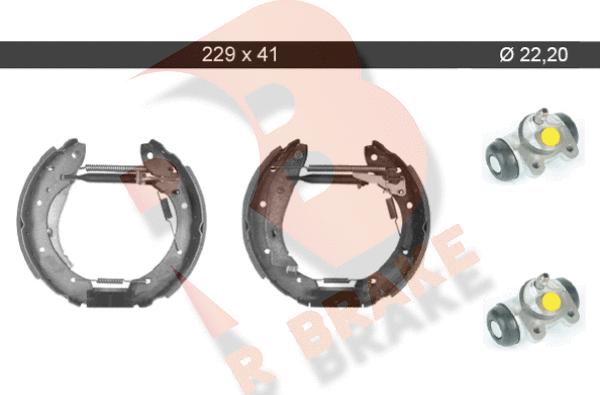 R Brake 79RBKT0072 - Set saboti frana aaoparts.ro