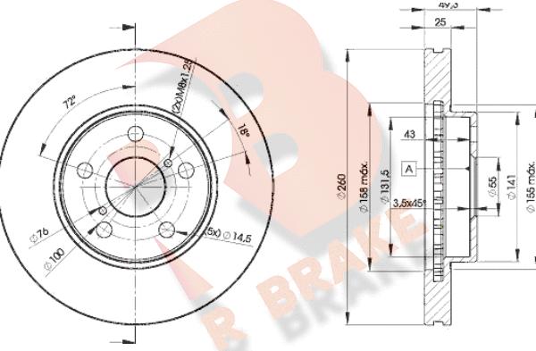 Blue Print ADT343112 - Disc frana aaoparts.ro