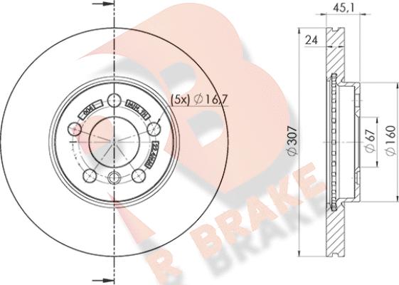 R Brake 78RBD20041 - Disc frana aaoparts.ro