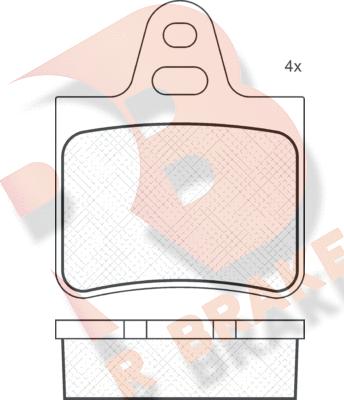 R Brake RB0292 - Set placute frana,frana disc aaoparts.ro