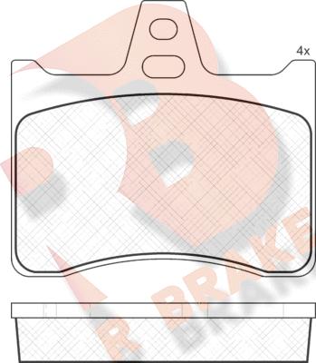 R Brake RB0256 - Set placute frana,frana disc aaoparts.ro