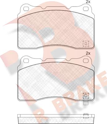 R Brake RB1585 - Set placute frana,frana disc aaoparts.ro