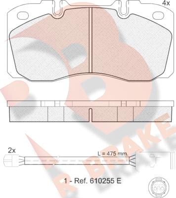 R Brake RB1161-116 - Set placute frana,frana disc aaoparts.ro