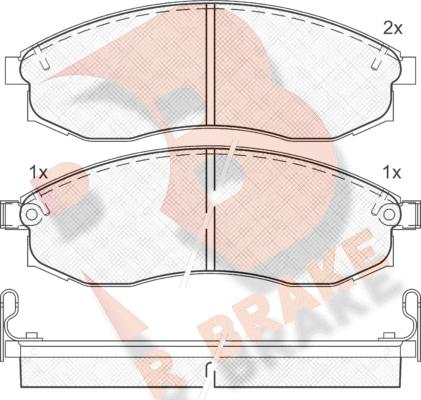 R Brake RB1179 - Set placute frana,frana disc aaoparts.ro