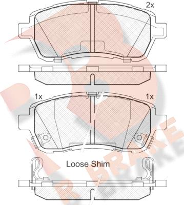 R Brake RB1881-200 - Set placute frana,frana disc aaoparts.ro