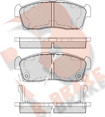 R Brake RB1833-203 - Set placute frana,frana disc aaoparts.ro
