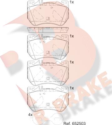 R Brake RB2481 - Set placute frana,frana disc aaoparts.ro