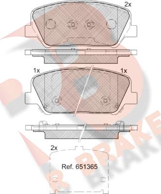 R Brake RB2090 - Set placute frana,frana disc aaoparts.ro