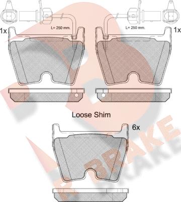 R Brake RB2113-202 - Set placute frana,frana disc aaoparts.ro