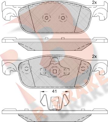 R Brake RB2274 - Set placute frana,frana disc aaoparts.ro