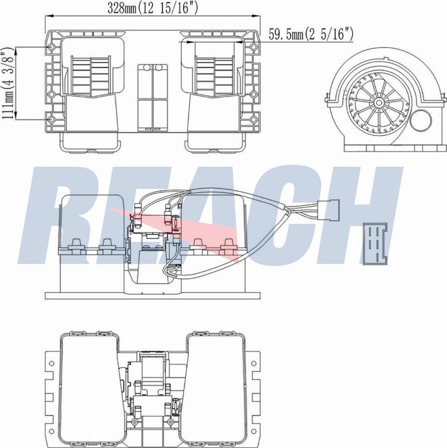 REACH 1.16.12124 - Ventilator, habitaclu aaoparts.ro