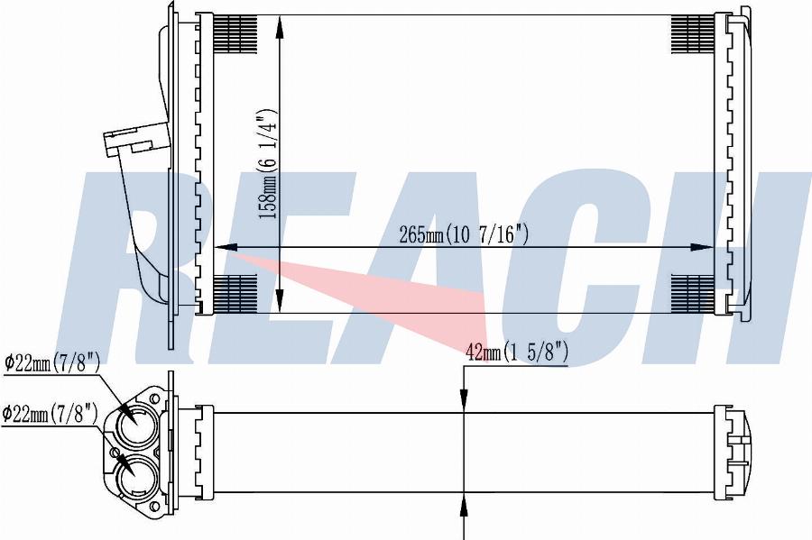 REACH 1.18.15329 - Schimbator caldura, incalzire habitaclu aaoparts.ro