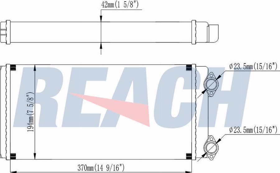 REACH 1.18.12670 - Schimbator caldura, incalzire habitaclu aaoparts.ro
