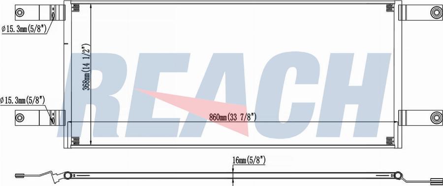 REACH 1.30.5310.P - Condensator, climatizare aaoparts.ro