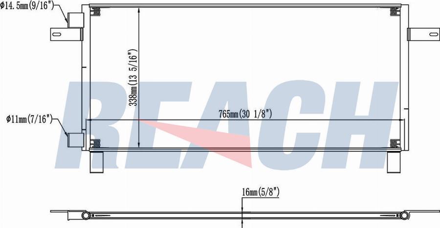 REACH 1.32.0994.P - Condensator, climatizare aaoparts.ro